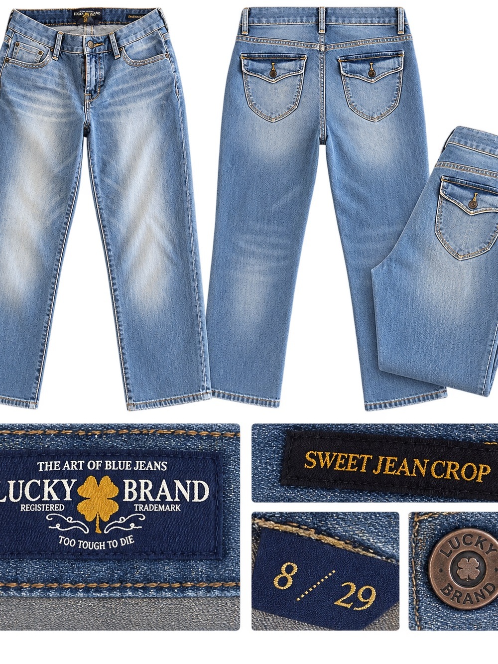 Lucky Brand Light Blue Sweet Jean Crop - Women's Ankle Cropped Jeans